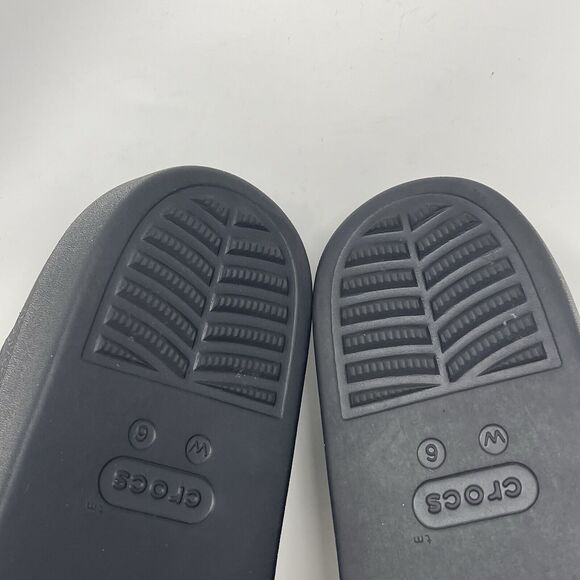 Crocs Dylan Platform Clogs Womens 6 Black Comfort Modern Chic Textured - Picture 12 of 14